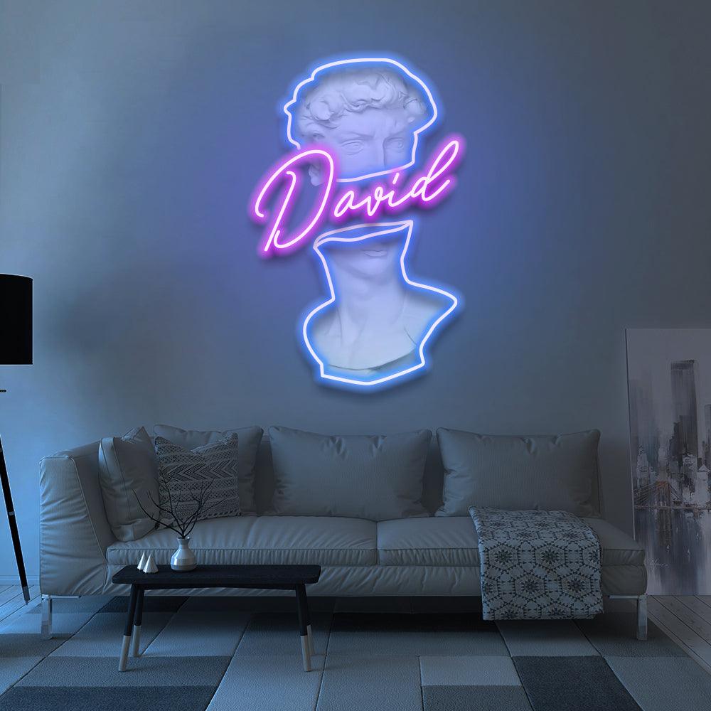 David- LED Neon Sign - NeonNiche