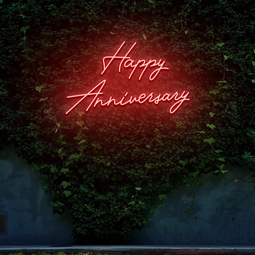 Happy Anniversary - LED Neon Sign - NeonNiche