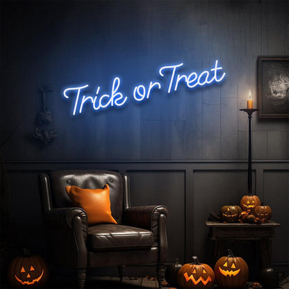 Halloween Trick or Treat LED Neon Sign - NeonNiche