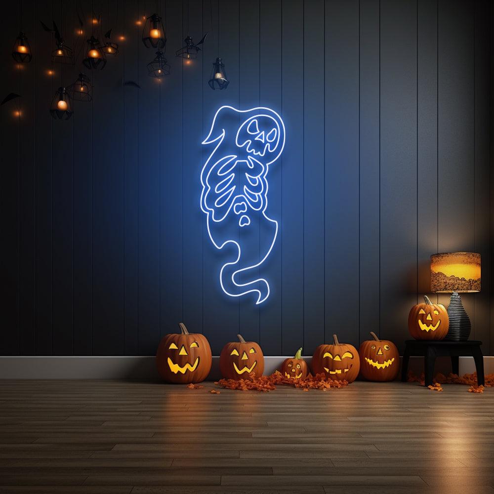 Skeleton Ghost LED Neon Sign - NeonNiche