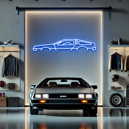 DeLorean - LED Neon Sign