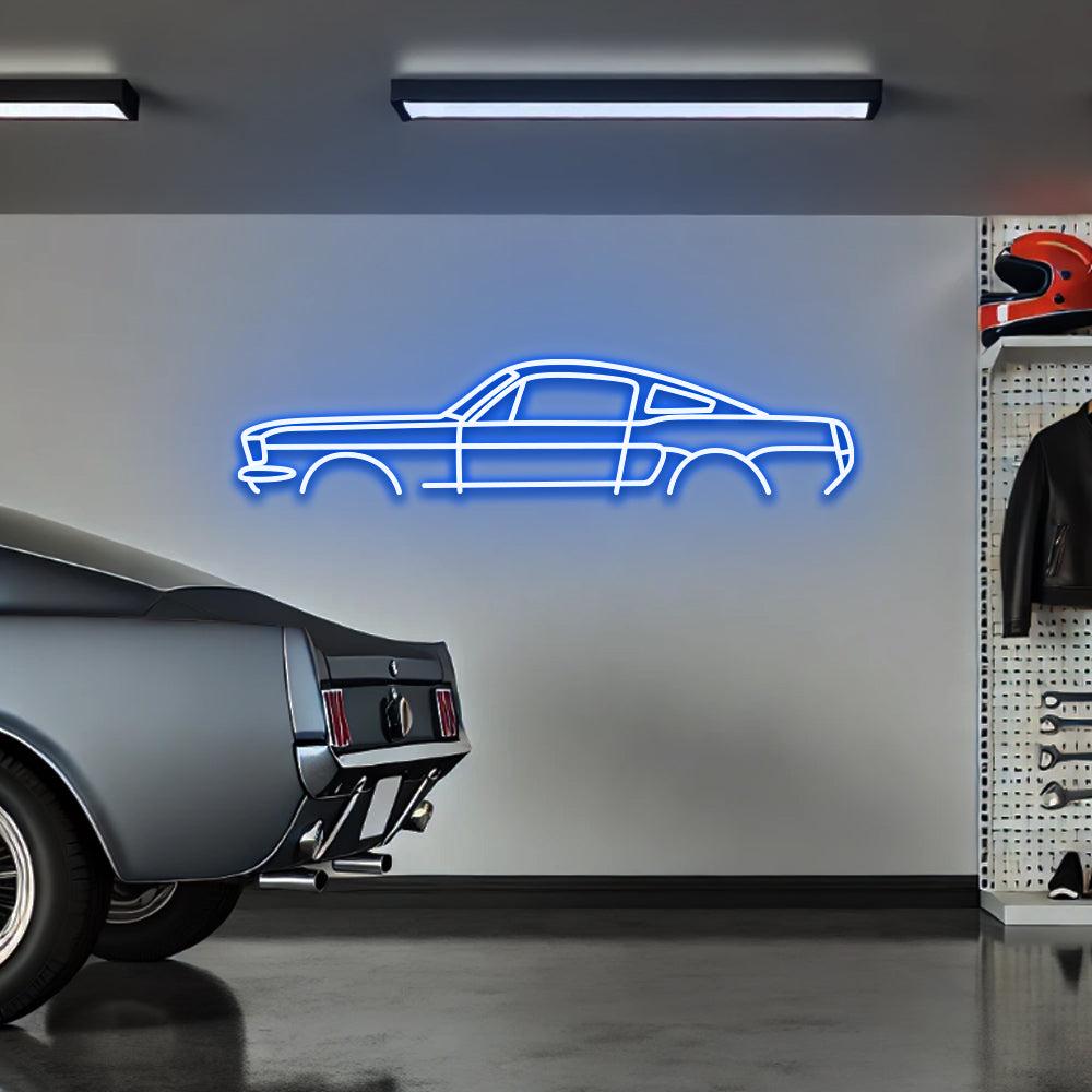 Mustang '66 FastBack - LED Neon Sign