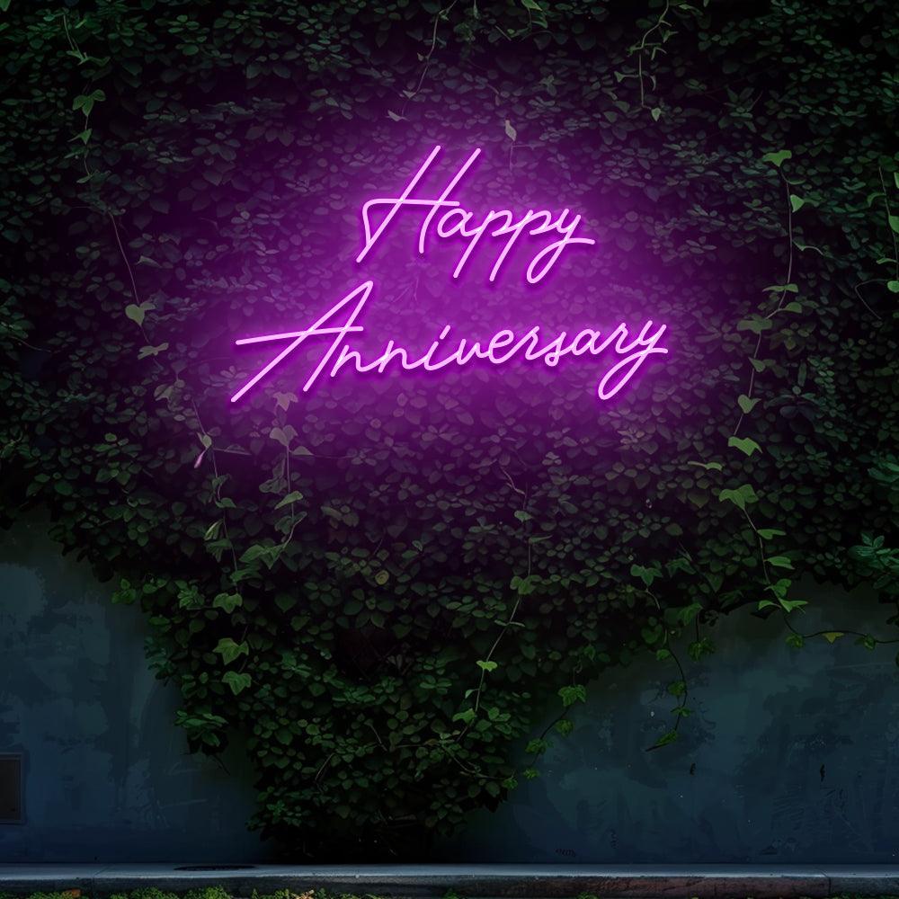 Happy Anniversary - LED Neon Sign - NeonNiche