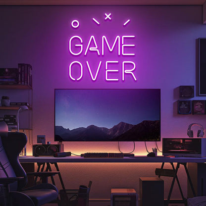 Game Over LED Neon Sign - NeonNiche