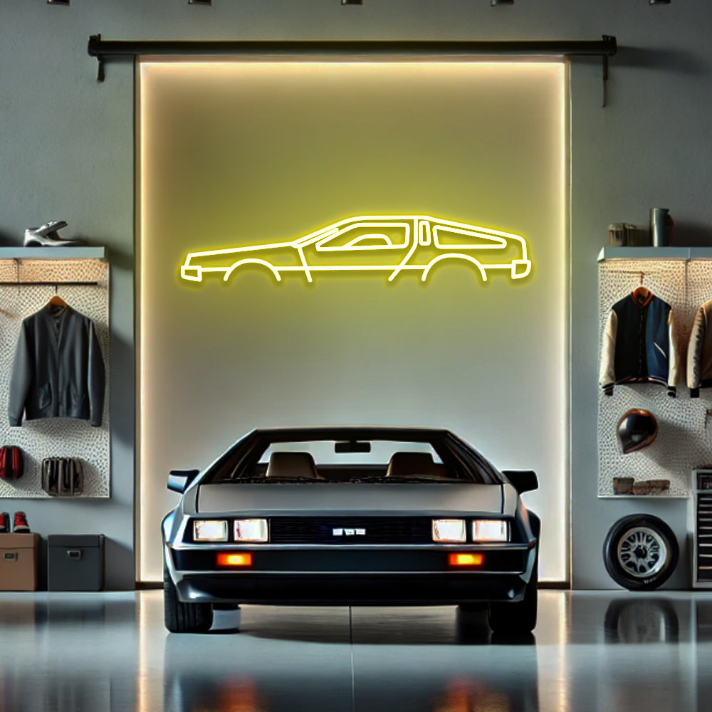 DeLorean - LED Neon Sign