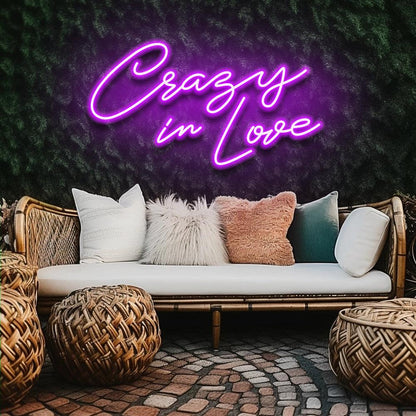 Crazy In Love Wedding - LED Neon Sign - NeonNiche