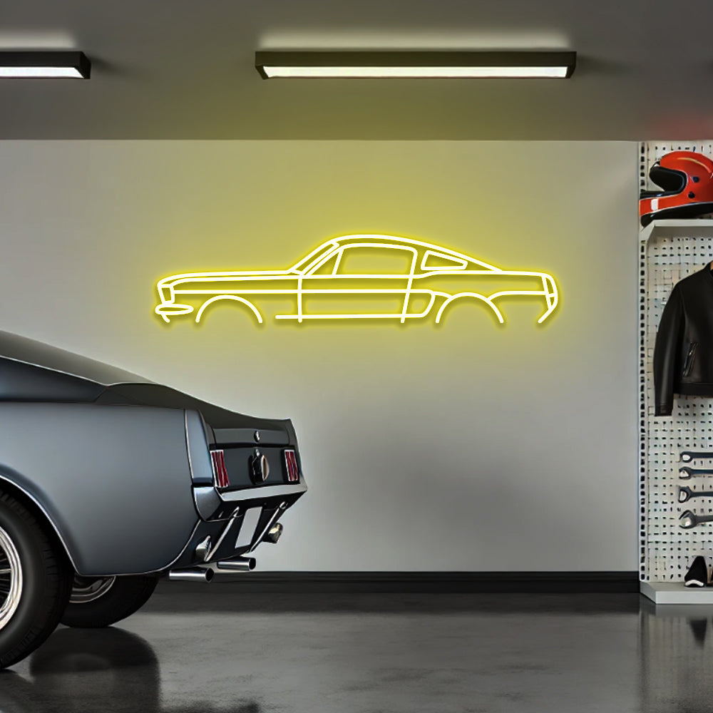 Mustang '66 FastBack - LED Neon Sign