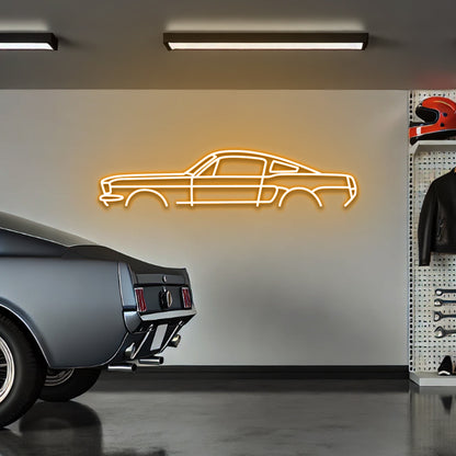 Mustang '66 FastBack - LED Neon Sign