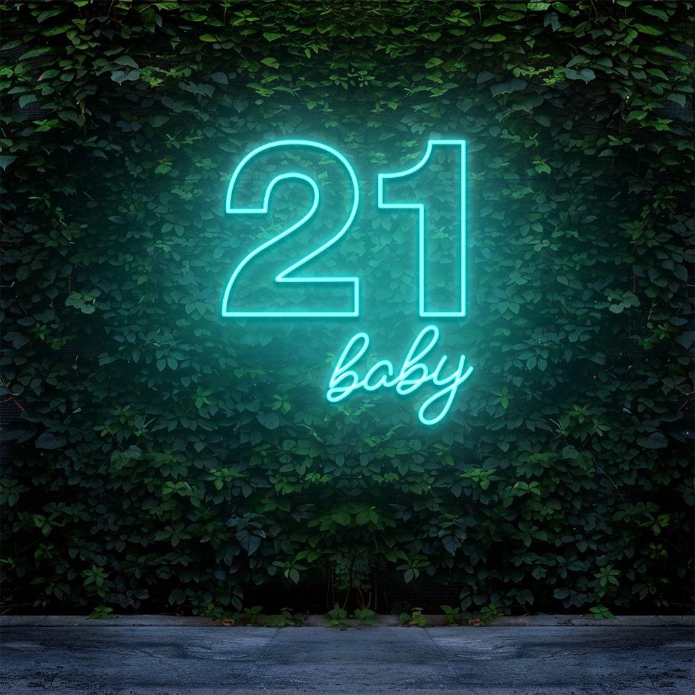 21 Baby - LED Neon Sign - NeonNiche