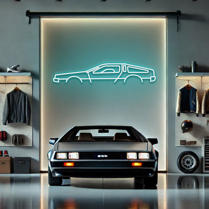 DeLorean - LED Neon Sign