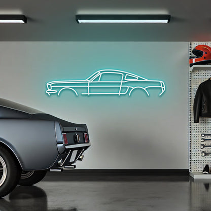 Mustang '66 FastBack - LED Neon Sign