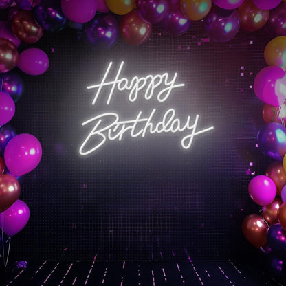 Happy Birthday 2 - LED Neon Sign - NeonNiche