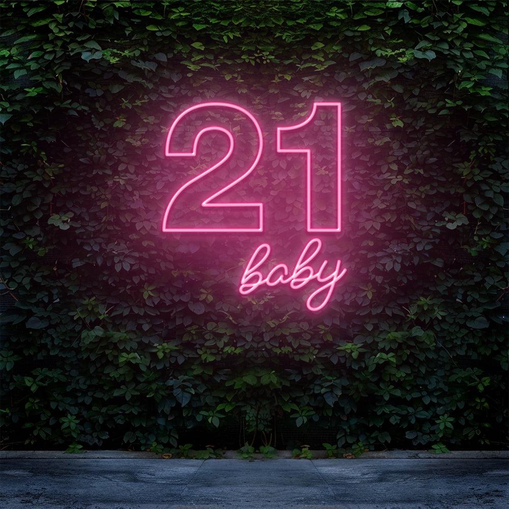 21 Baby - LED Neon Sign - NeonNiche