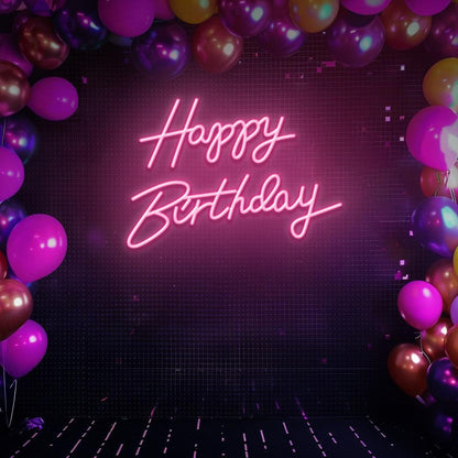 Happy Birthday 2 - LED Neon Sign - NeonNiche