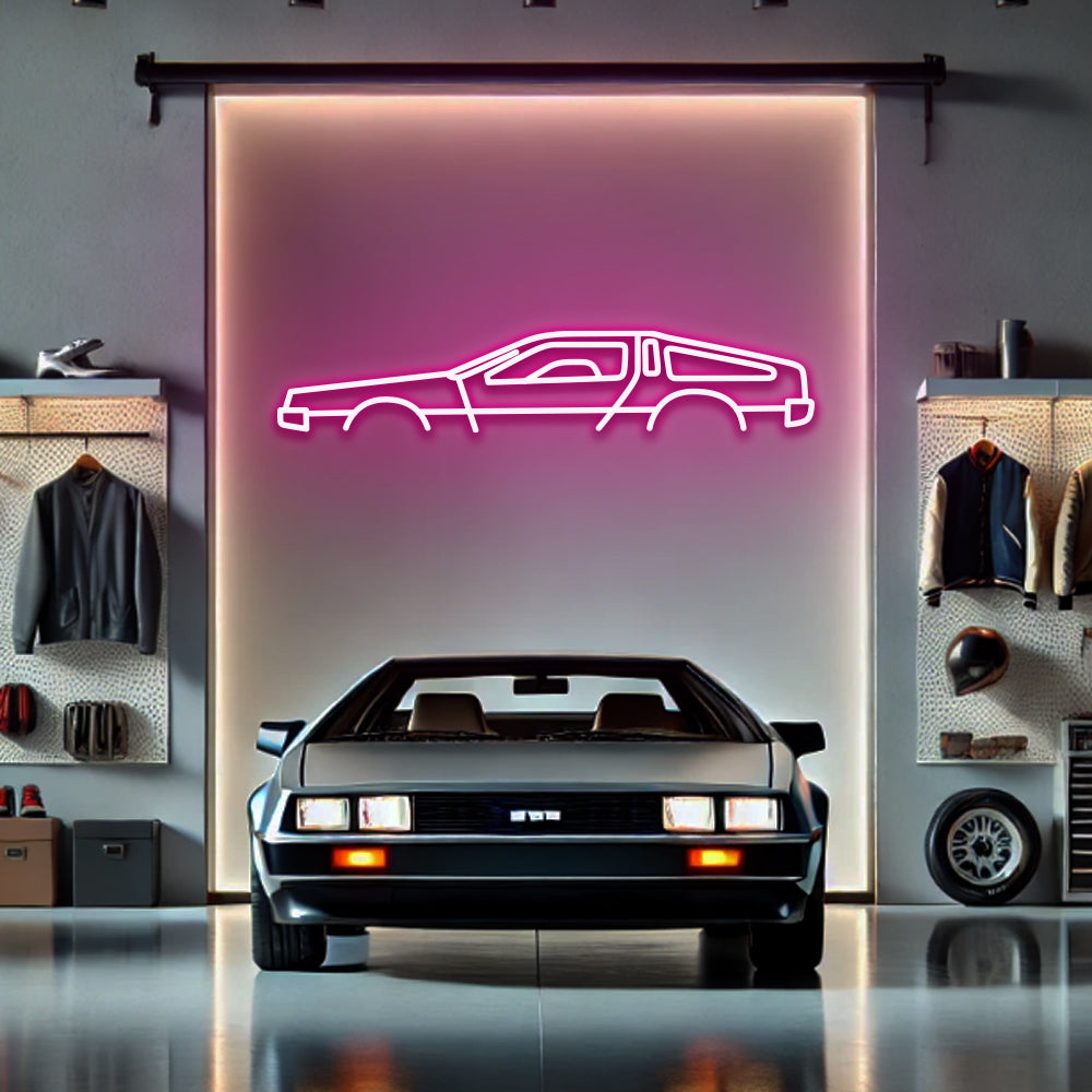 DeLorean - LED Neon Sign