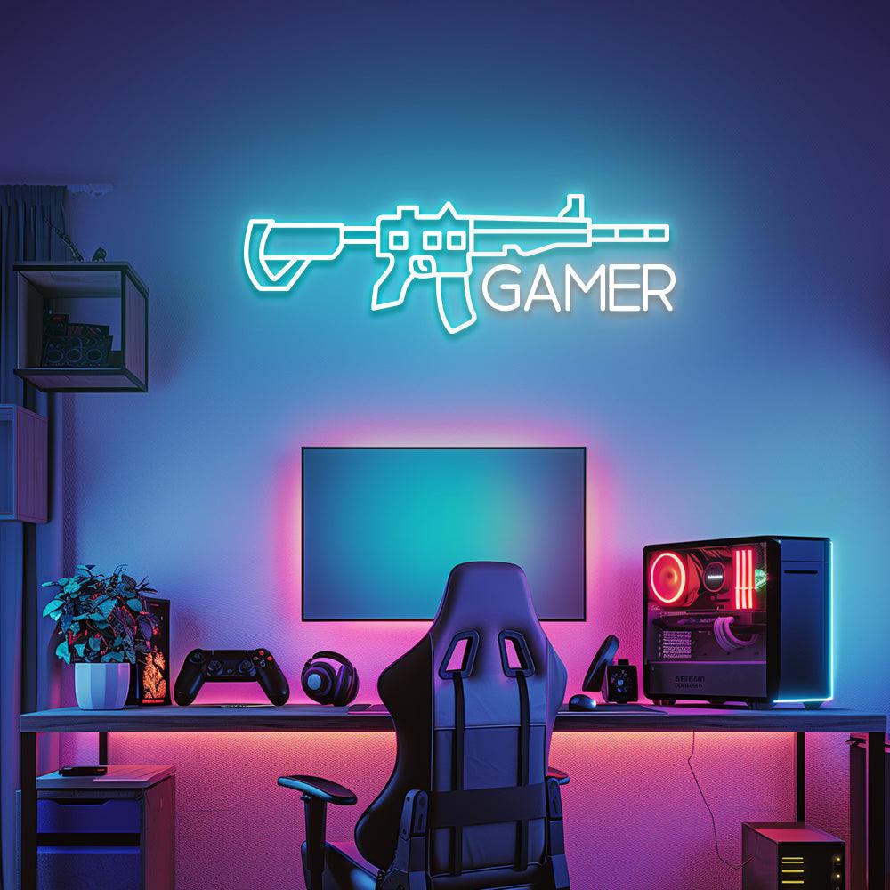 Gamer Gun LED Neon Sign - NeonNiche