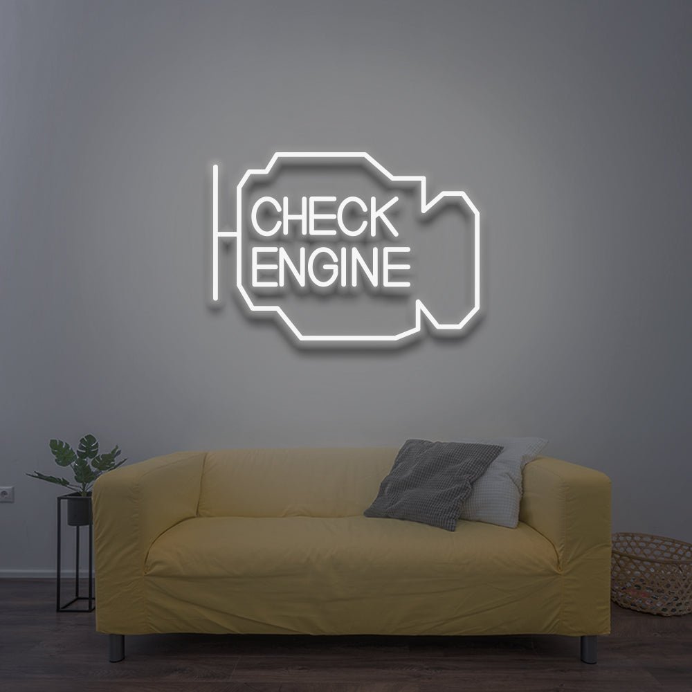Check Engine - LED Neon Sign - NeonNiche