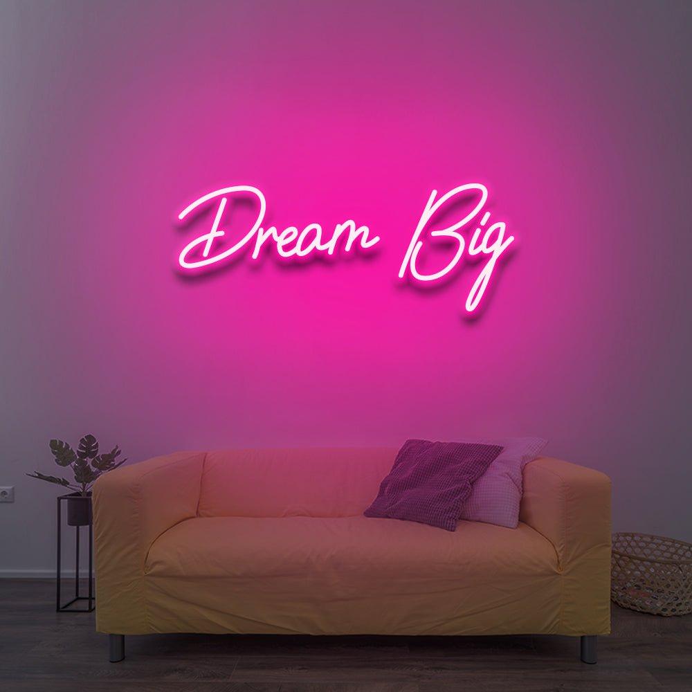 Dream big store led sign